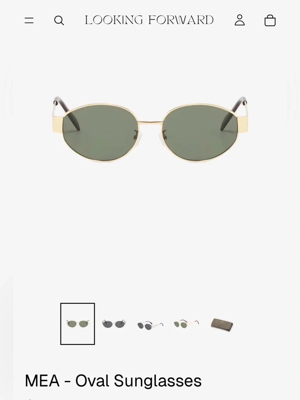 Looking Forward ME Makeover Essentials Gold Frame Sunglasses UV400 NWT